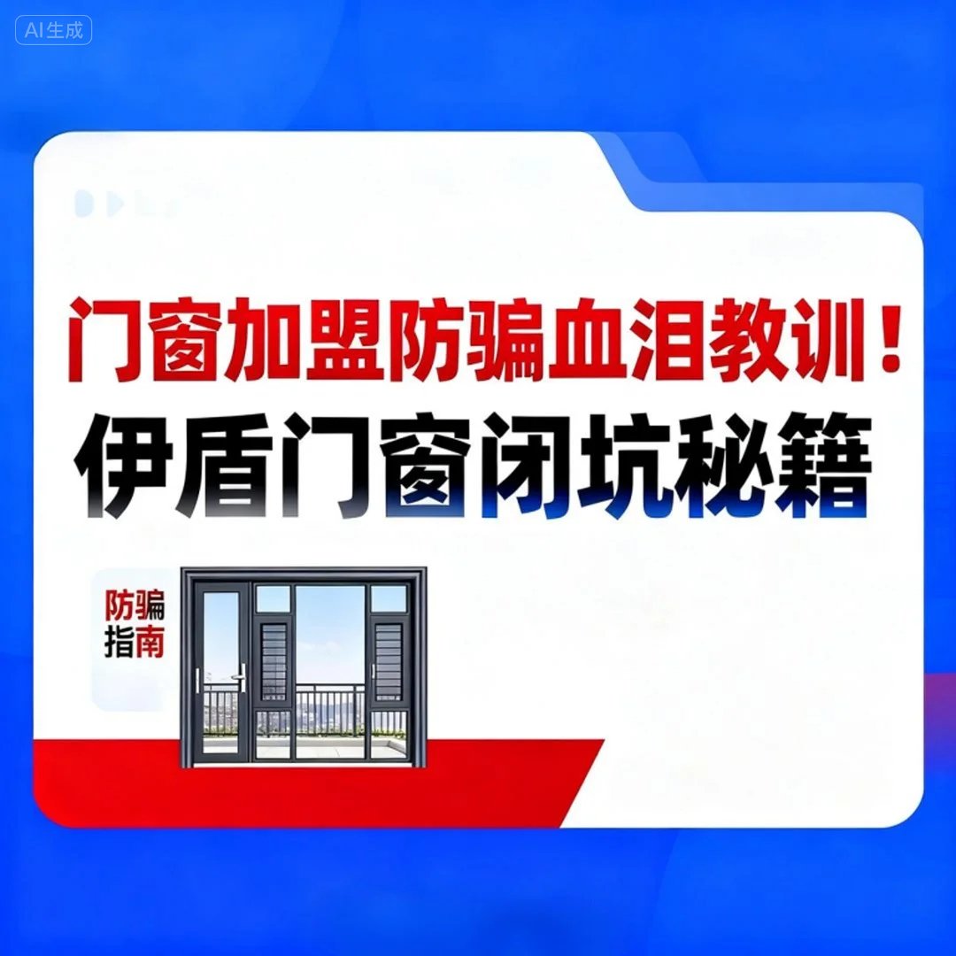 門窗加盟防騙血淚教訓！伊盾門窗閉坑秘籍讓加盟商半年回本