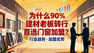 為什么90%建材老板轉(zhuǎn)行首選門窗加盟？