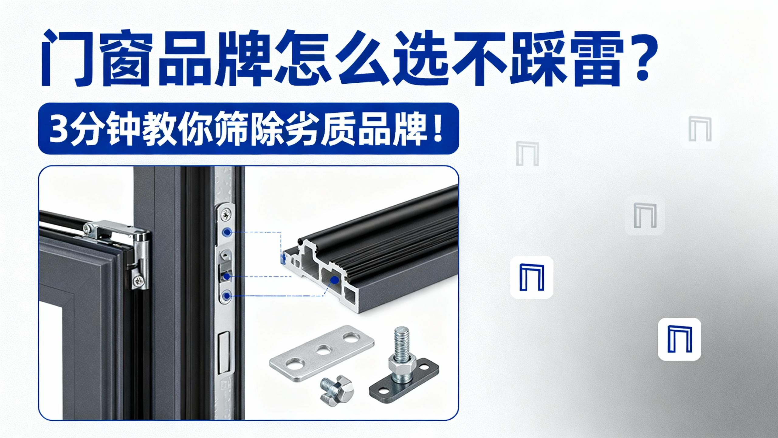 門窗品牌怎么選不踩雷？3分鐘教你篩除劣質(zhì)品牌！